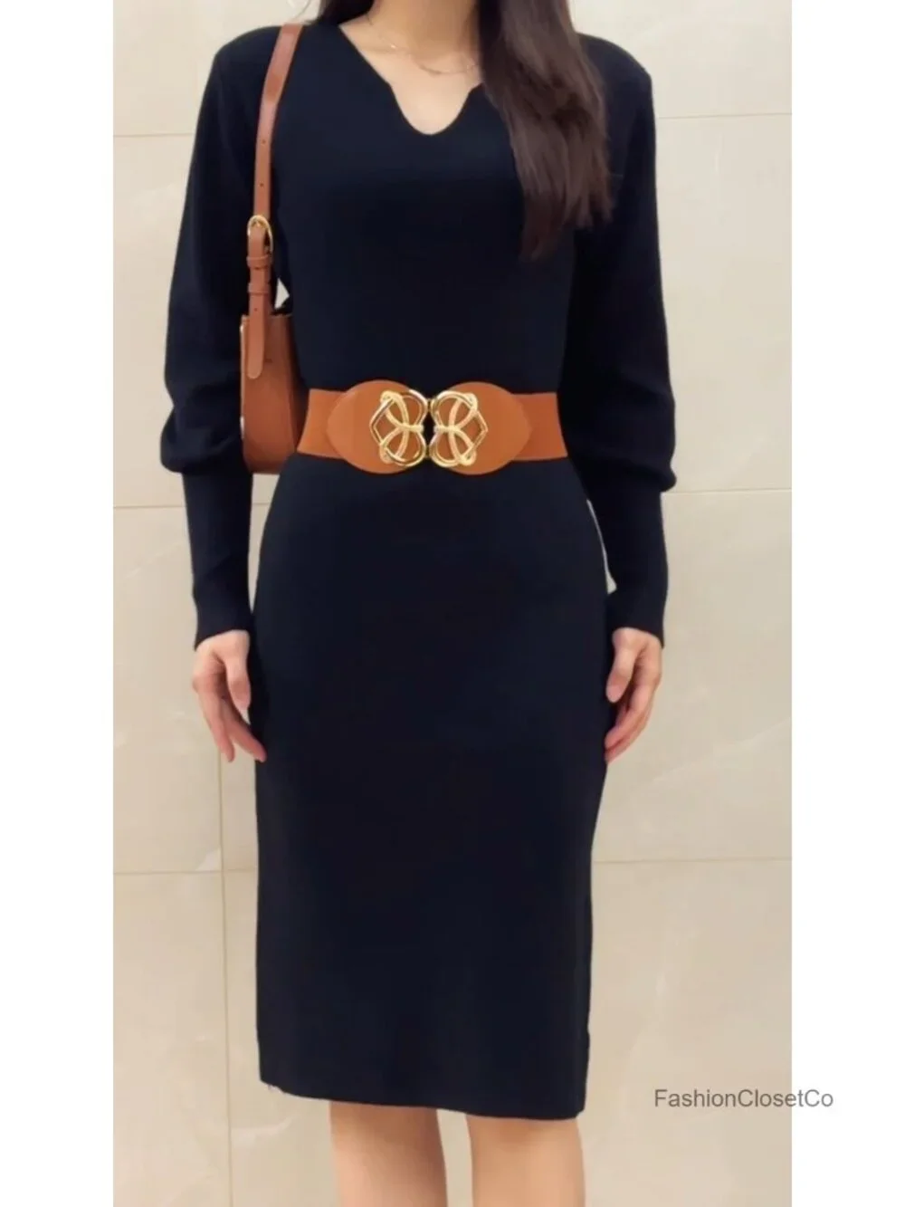2 Pack Wide Waist Belts for Women Vintage Stretchy Cinch Belts for Dresses Retro